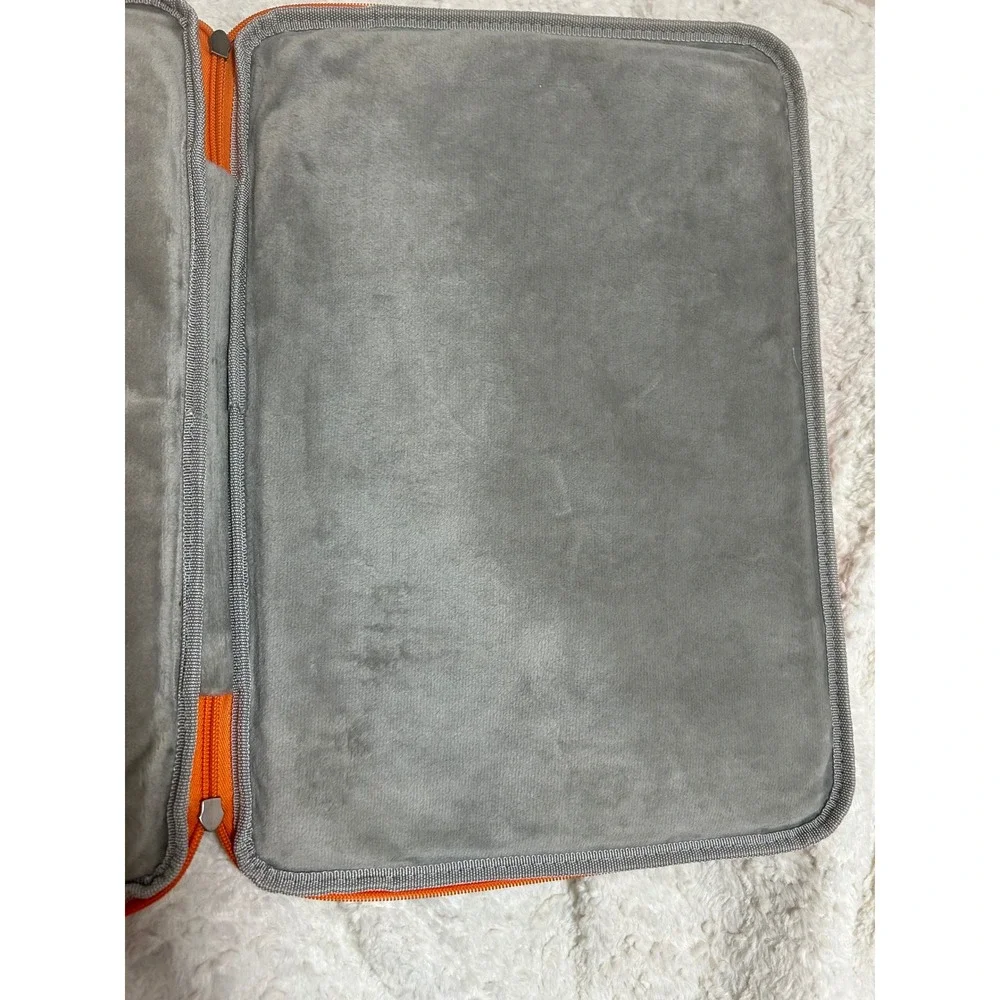 ProCase Laptop Sleeve Case Pouch Gray‎ Orange Handle Zipper Closure